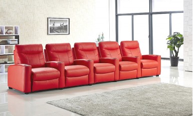 Alison (B) - Deluxe Leather Sofa Set